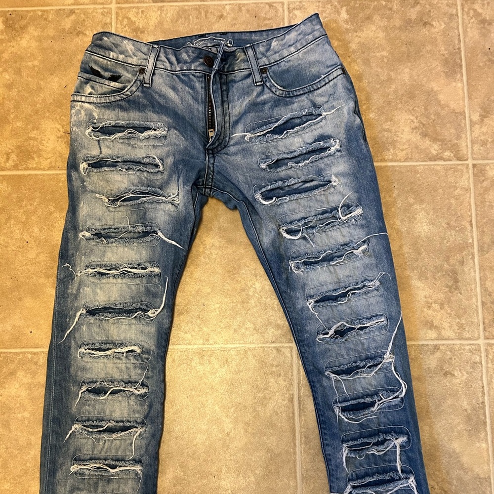 Robin's Jean Ripped Blue Skinny Jeans